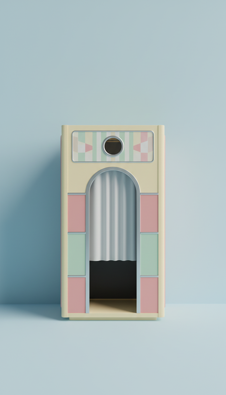 Freestanding Digital Photobooth Unit